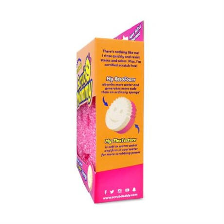 Esponja Scrub Mommy combinada rosada y blanca Sc