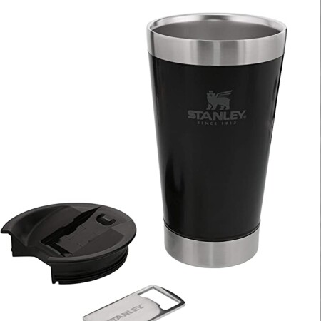 VASO TERMICO STANLEY CON DESTAPADOR NEGRO