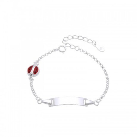 Pulsera de identidad de plata 925 con dije Pulsera de identidad de plata 925 con dije