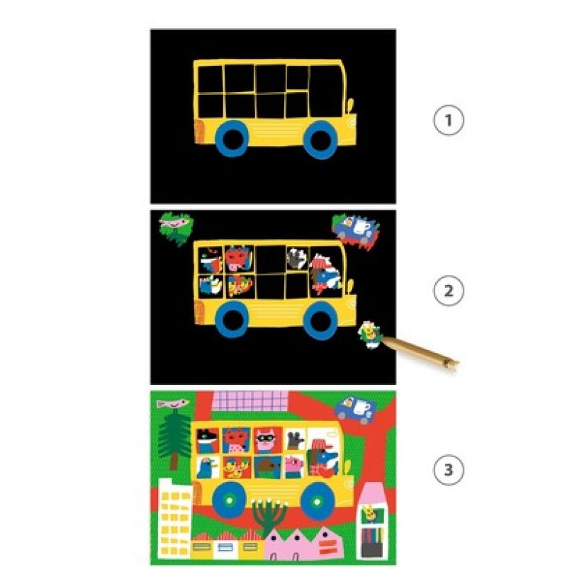 Tarjetas para raspar y descubrir Vehiculos