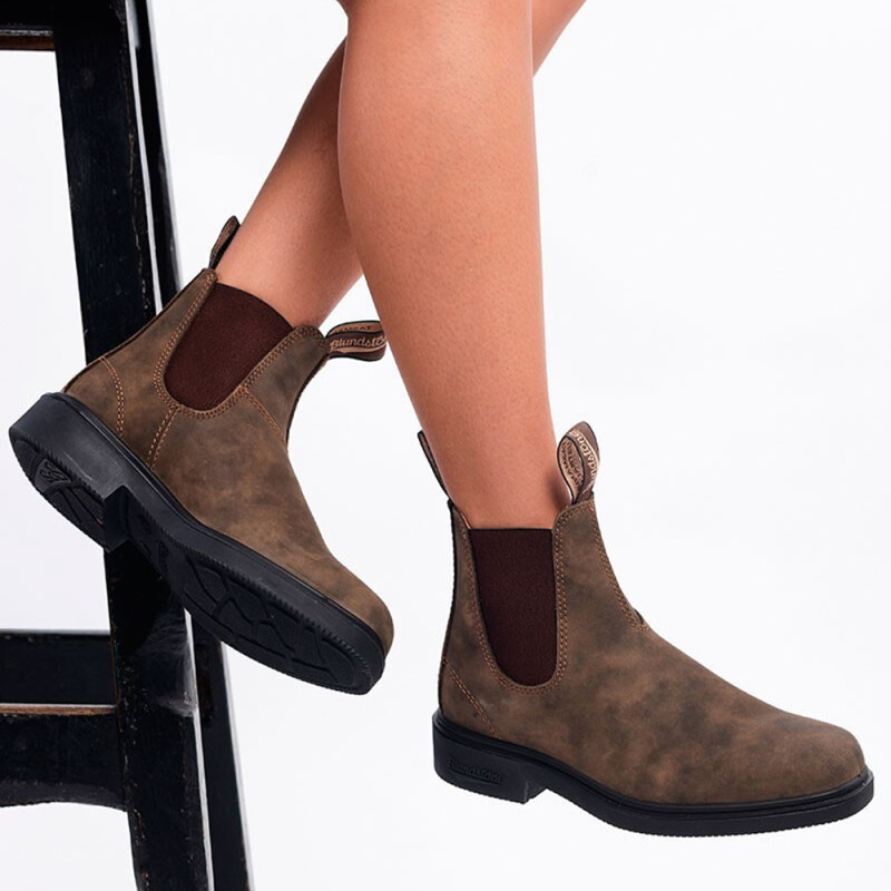 Botas Blundstone Elastic Side V Cut - Rustic Brown Botas Blundstone Elastic Side V Cut - Rustic Brown