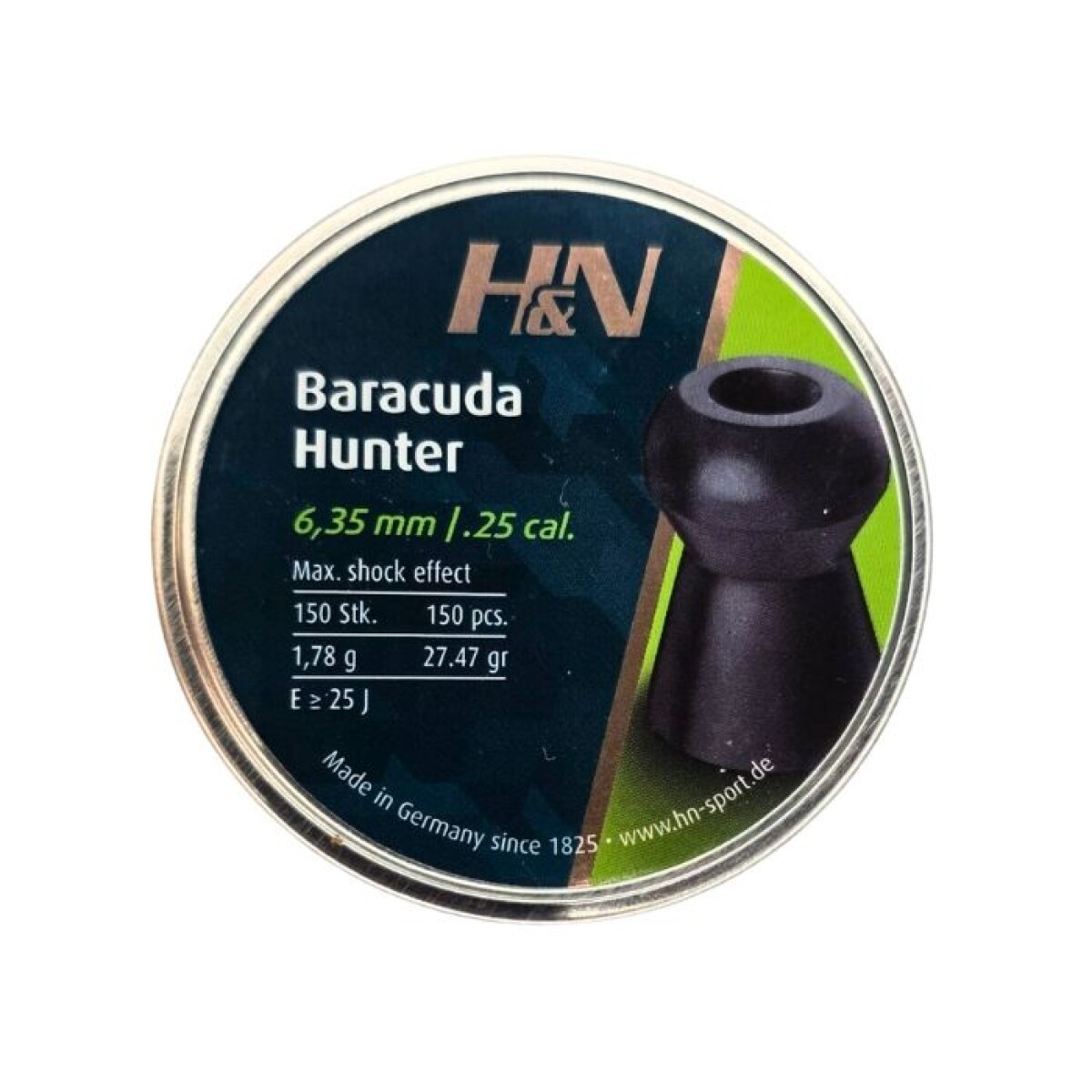 Chumbo Hyn Baracuda Hunter 6.35mm- 150 Pcs 