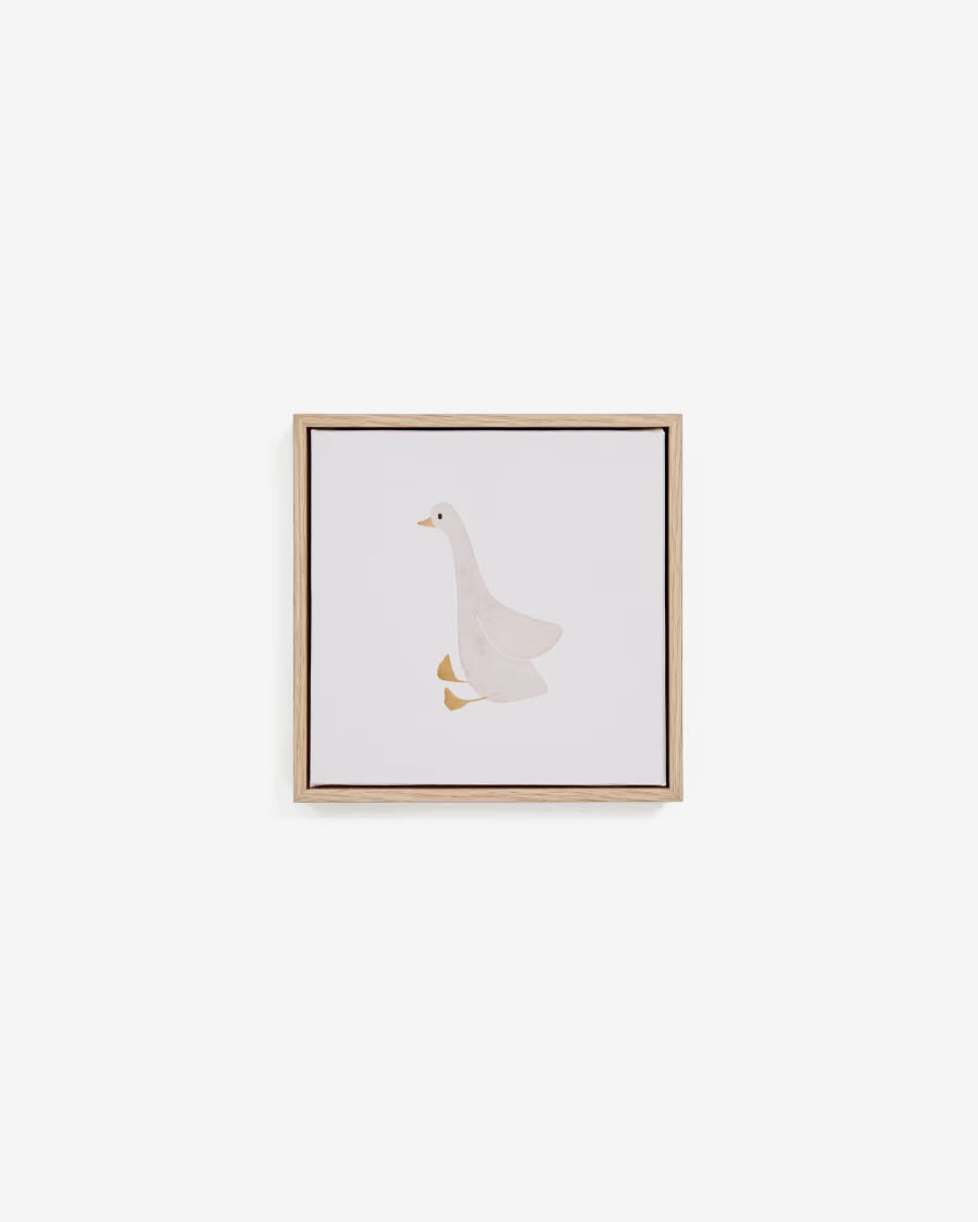 Cuadro Milu de oca beige 20 x 20 cm