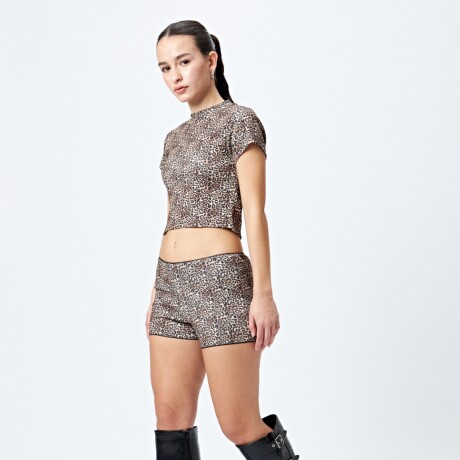 SHORT MERCY Animal Print