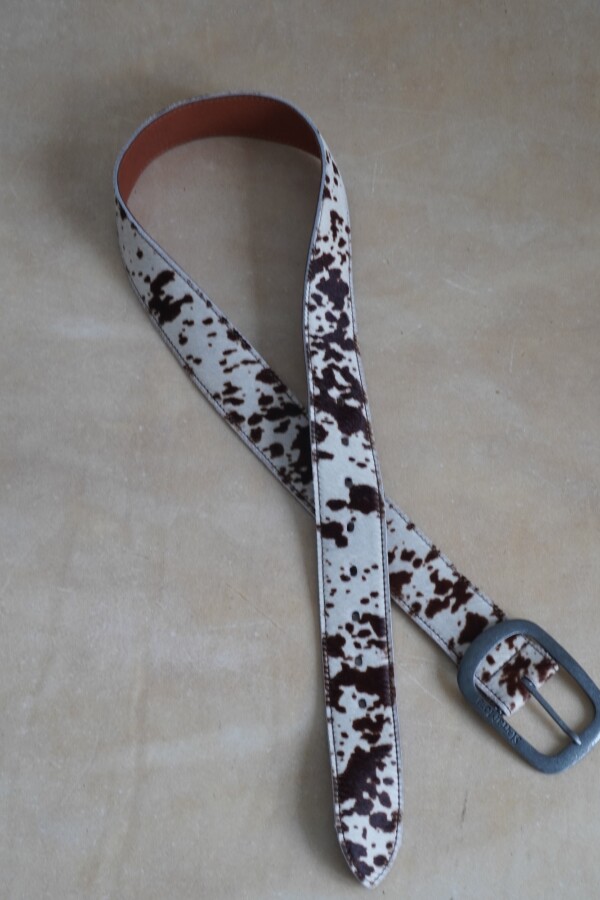Total Print Belt Blanco / Plateado