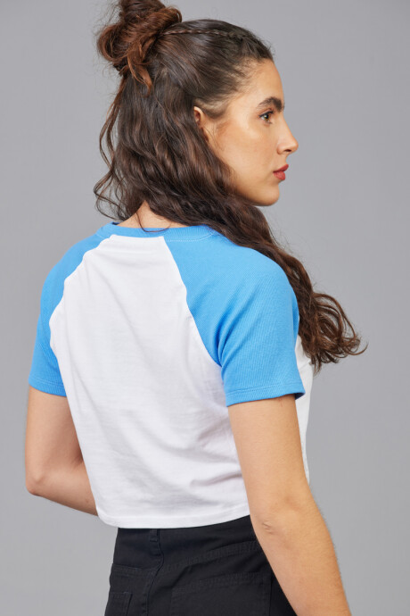 T-SHIRT FAY DIXIE Ceruleo