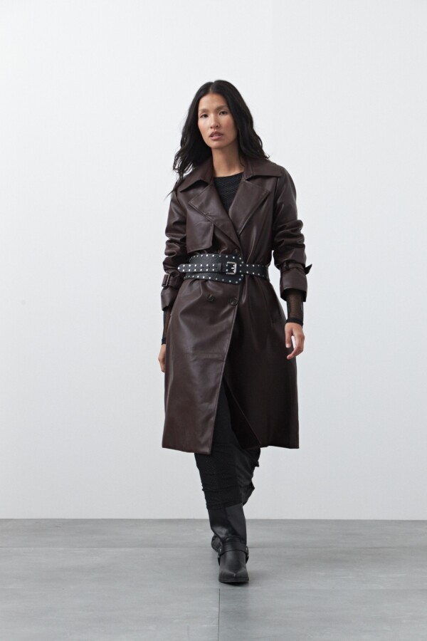 TRENCH BOWIE Borra de Vino