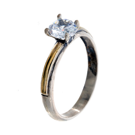 Anillo de Plata, Double y circonia Anillo de Plata, Double y circonia