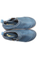 Bota Clásica Baja Suela Burbuja Cuero Azul