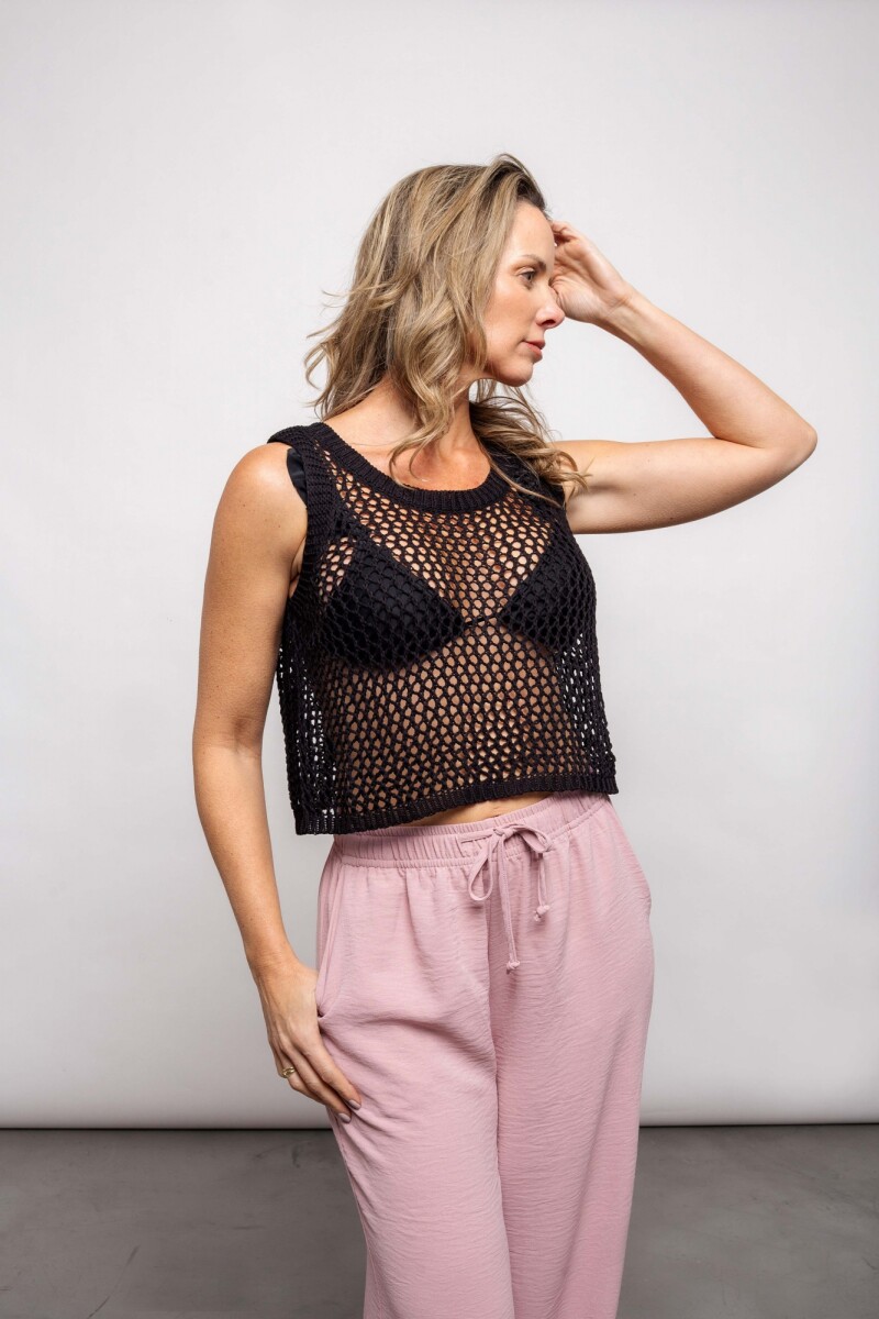 Blusa Violeta Negro
