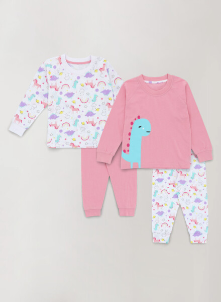 Pijama pack x2 Rosado