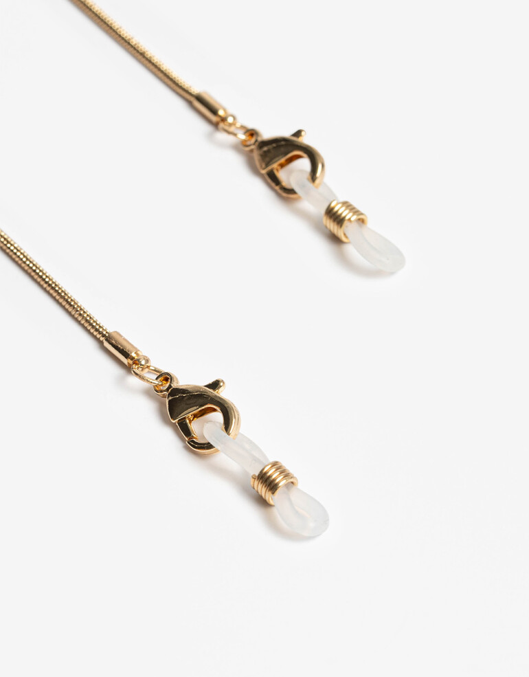 Estuches Anteojos Metal Holder De Anteojos Strass - Dorado