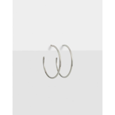 Argollas De Metal Plateado