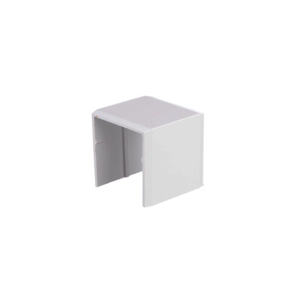 Unión recta blanca para ducto 27x30mm ZO0635