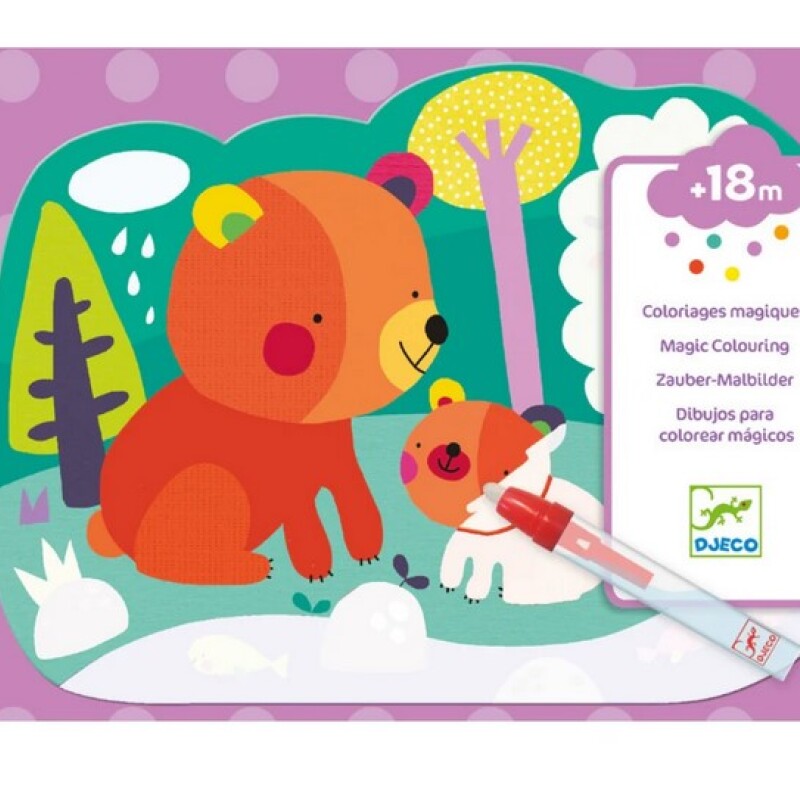 Set de dibujos para colorear mágicos Osos