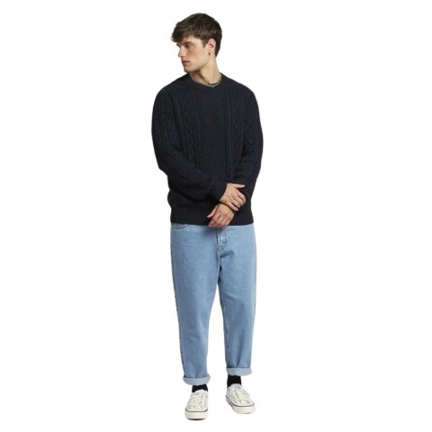 SWEATER LEIVA S-XL NEGRO