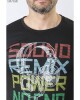 Remera Sound Remix Power Negro