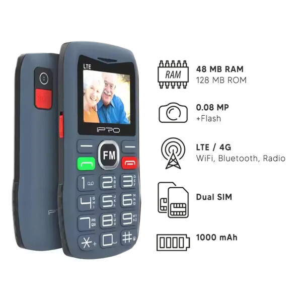 Ipro F 188s Adultos Mayores 48/128 Mb 4g AZUL