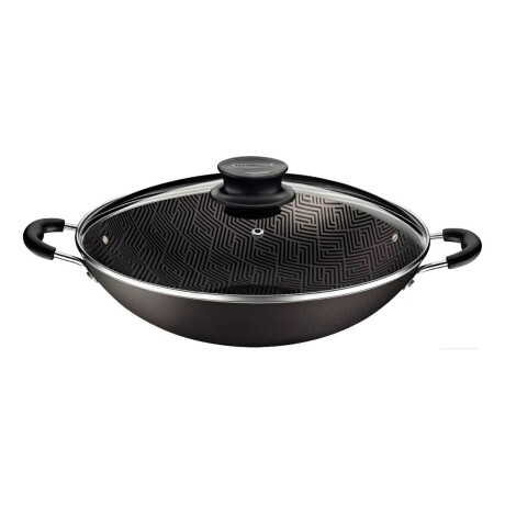 Sartén Wok Tramontina Paris c/tapa vidro 36 cm 6 L Sartén Wok Tramontina Paris c/tapa vidro 36 cm 6 L