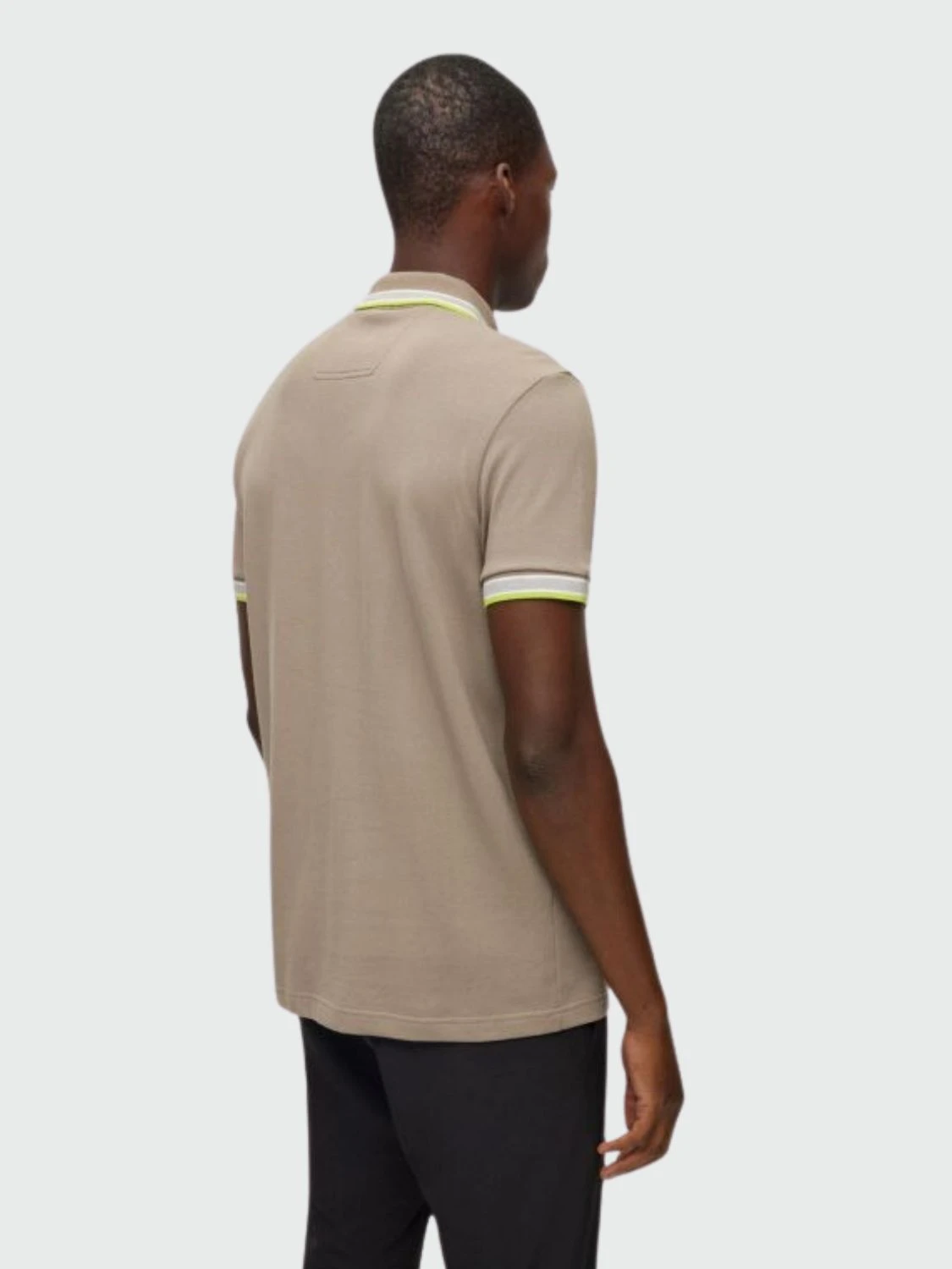 BOSS -Remera polo de algodón, regular fit, PADDY Verde Pastel