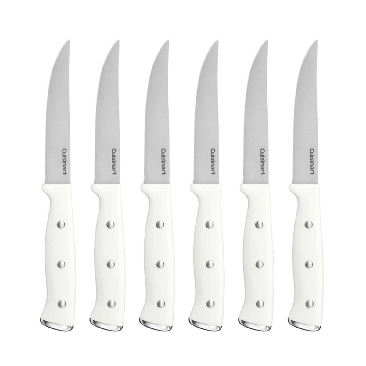 Juego De 6 Cuchillos Para Carne De Nogal - Triple Remache 