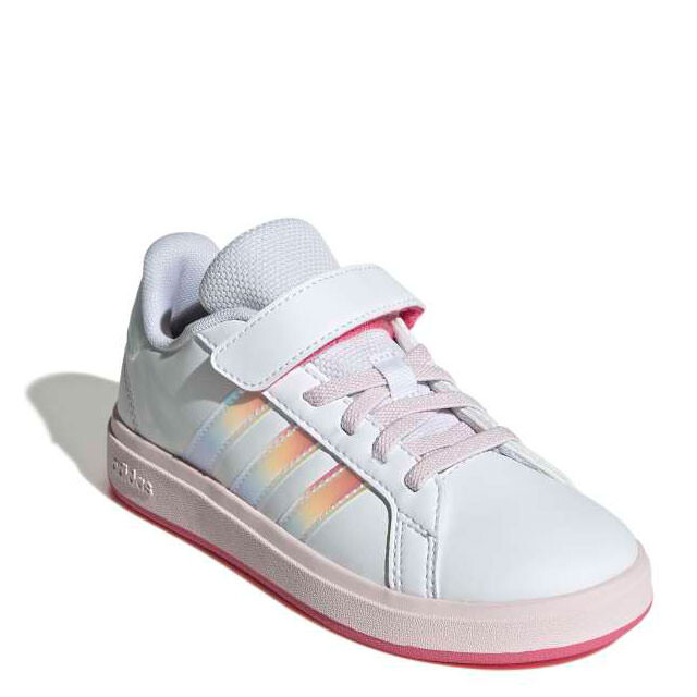 Championes Infantiles Adidas Grand Court 2.0 Blanco - Rosado