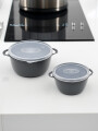 SET 2 BOWLS GRIS OSCURO