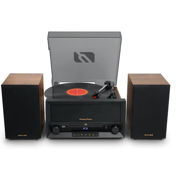 Bandeja De Vinilo Tocadiscos Muse Mt-120mb BANDEJA VINILO MUSE MT-120MB C/PARLANTES