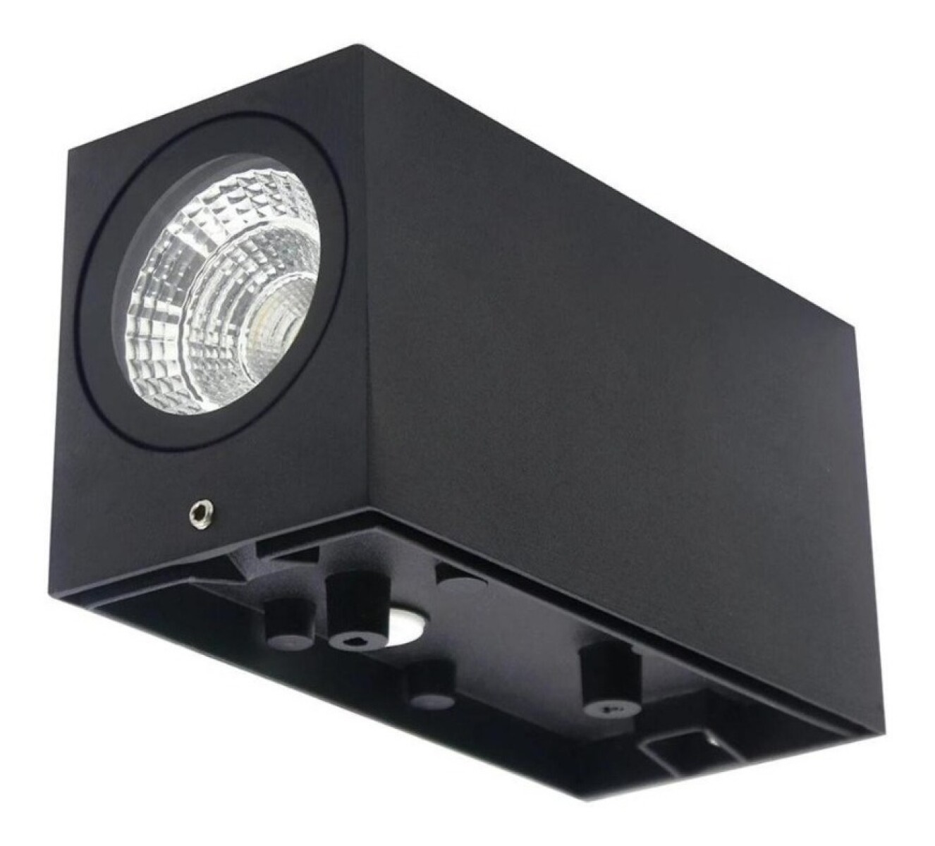 Aplique Exterior Jardin Bidimensional Rectangular Gu10 Luz - Negro 