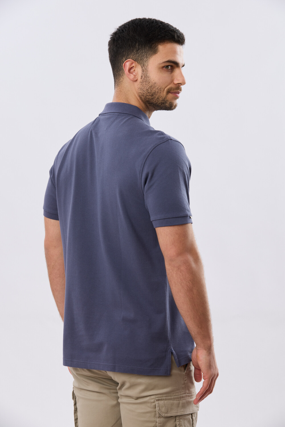REMERA POLO LISA PIQUÉ Azul
