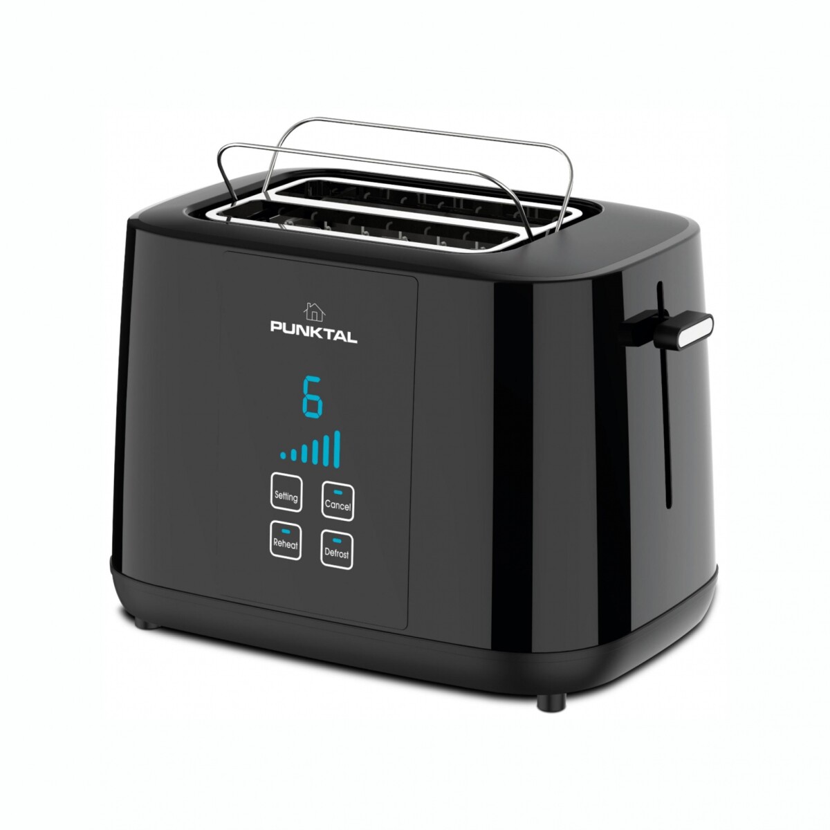 Tostadora PUNKTAL PK-632 TD 1000W Capacidad Dos Panes 