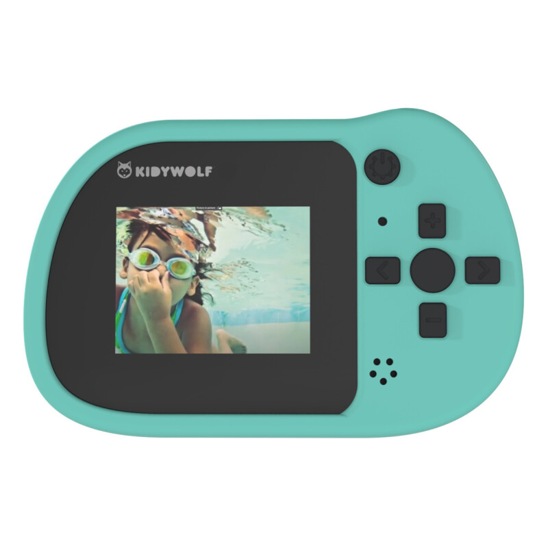 KIDYCAM Cámara Digital Para Niños Water Proof 32 Gb Kidywolf - Cyan