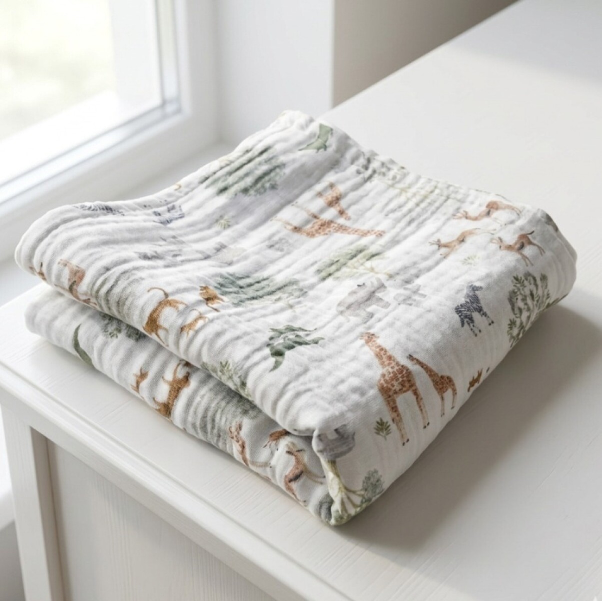 Muselina 70*70 - Savanna Gris 