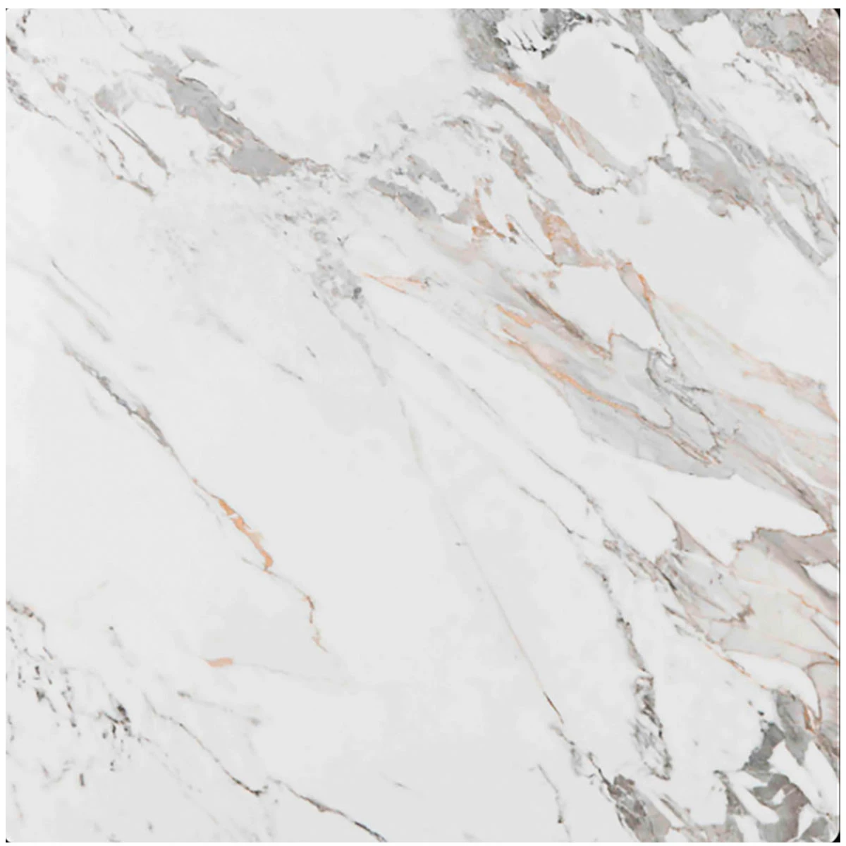 Porcelanato Marmolado Blanco Pulido 120X120Cm Piso Pared 