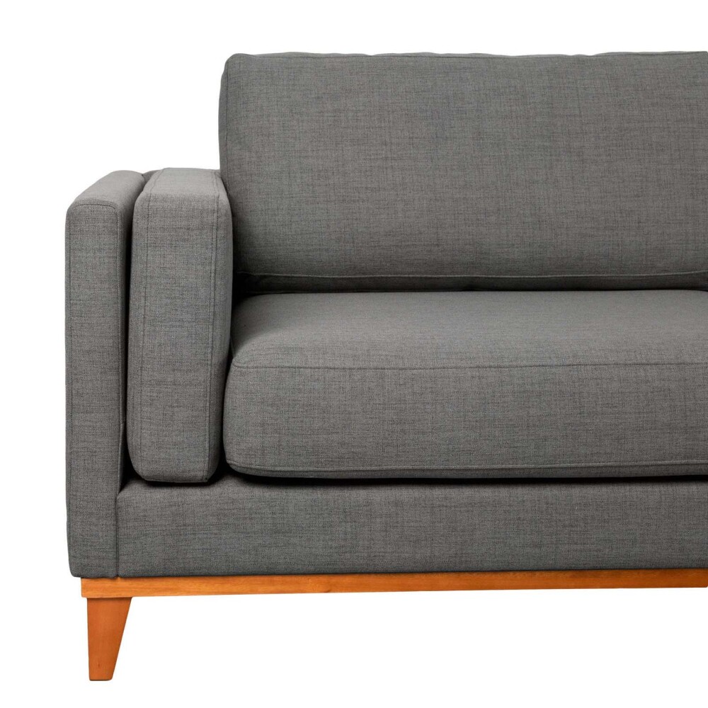 SILLÓN 2 CUERPOS TELA-PREMIUM GRIS LUXOR PREMIUM EASY CLEAN GRIS OSC