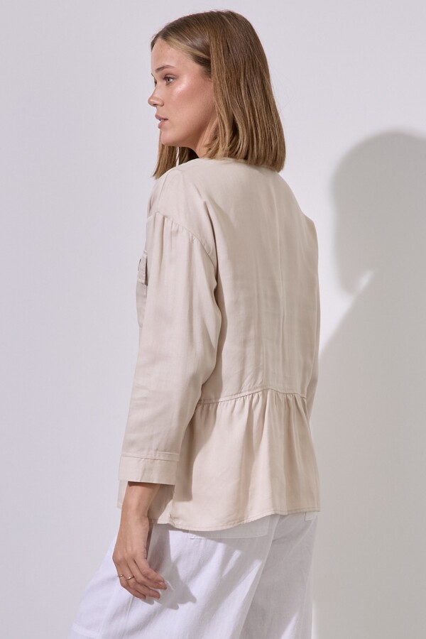 Chaqueta Tencel BEIGE