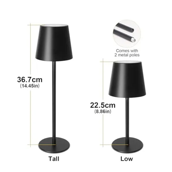 Lampara Escritorio Mesa Velador Led Recargable Inalambrica IMBACK Color Negro Lampara Escritorio Mesa Velador Led Recargable Inalambrica IMBACK Color Negro