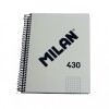 CUADERNO MILAN CON ESPIRAL TAMAÑO A5 CUADRICULADO DE 80 HOJAS COLOR CREMA CUADERNO MILAN CON ESPIRAL TAMAÑO A5 CUADRICULADO DE 80 HOJAS COLOR CREMA