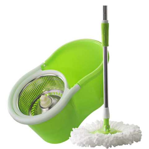 Mopa Giratoria Premium De Acero Inoxidable Excelente Calidad Variante Color Verde