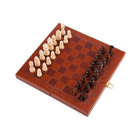Juego de ajedrez forrado en cuerina Sc