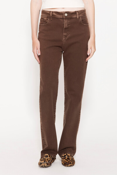 JEANS STRAIGHT BROWN Chocolate