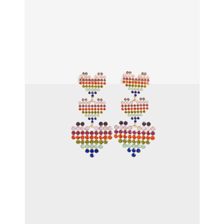 Aros Colgantes Largos Color Combinacion Multicolor