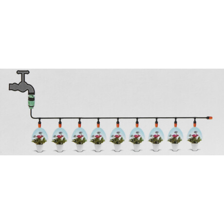 Manguera para riego 10m con multiconector Manguera para riego 10m con multiconector