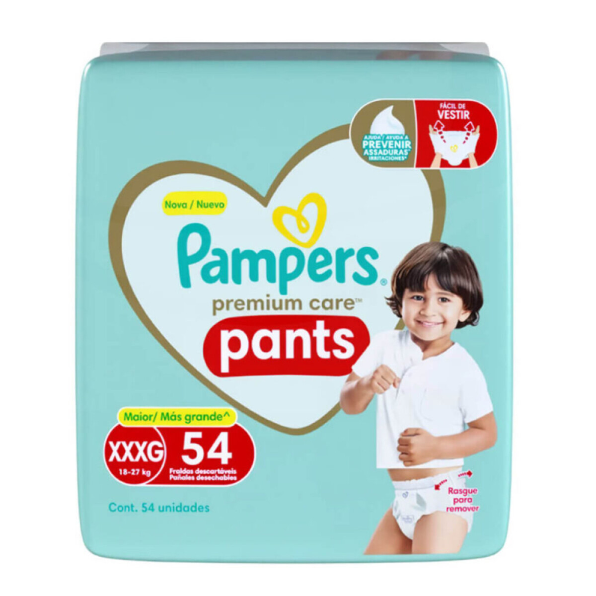 Pañales Pampers Premium Care Pants XXG 54 Unidades 