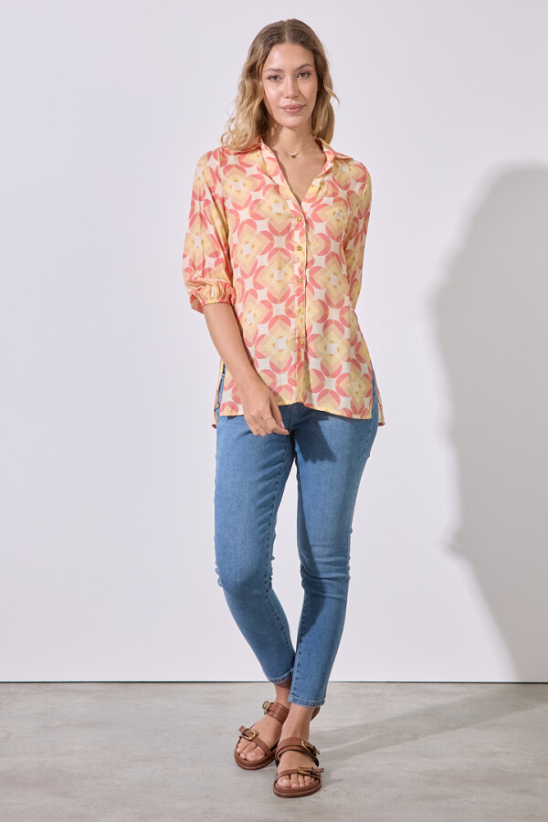 Camisa Sunset ANARANJADO/MULTI