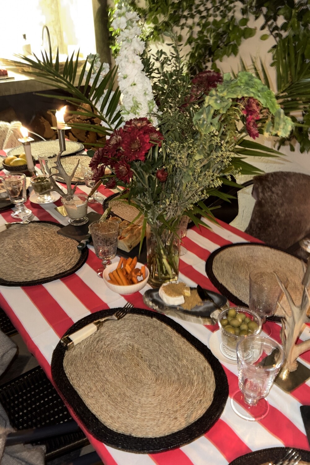 Stripes Tablecloth Rojo / Blanco