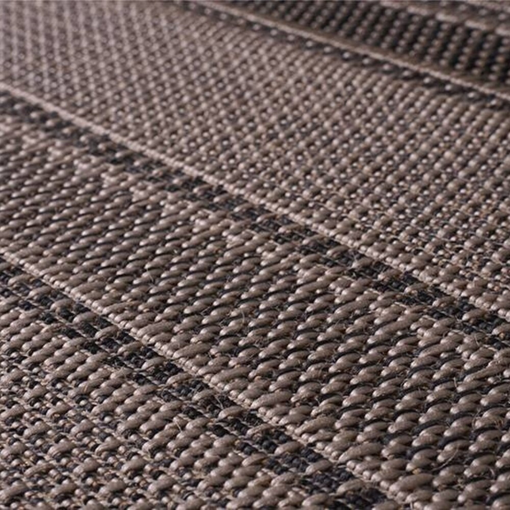 Alfombra Clásica Eco-Nature - Riscas | 1,50x2,00m Beige Chumbo