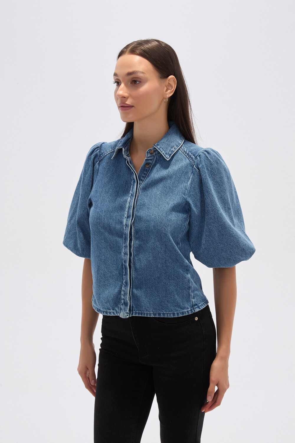 Camisa Senja Azul Medio