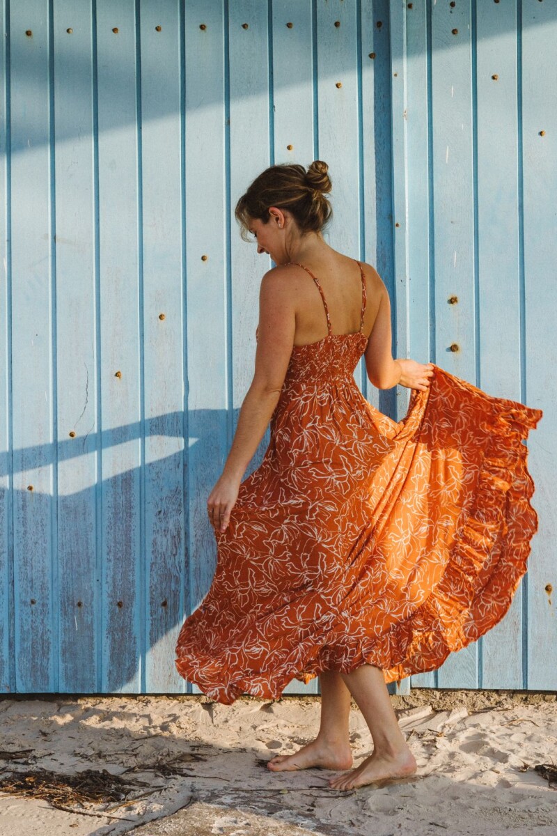 Vestido Avelia Naranja