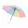 Paraguas Largo Infantil con Diseño Arco Iris para Lluvia Amarillo